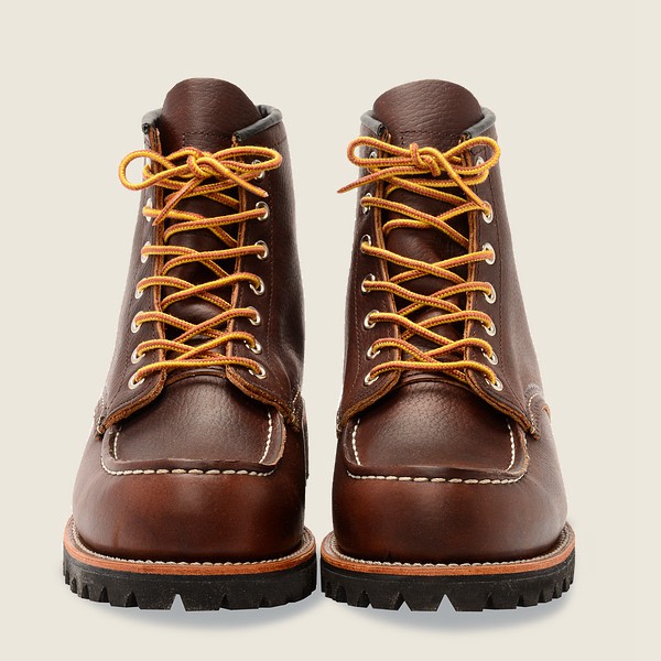 Red Wing Heritage Boots Roughneck - 6-Inch Oil-Slick Læder - Mørke Brune - Herre 4573-FKQHB